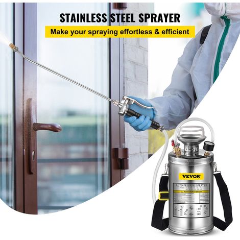 Pulvérisateur Inox 6L Brumisateur Jardin pour Plante pour Jardinage Domestique et Nettoyage au Sol (1/5)