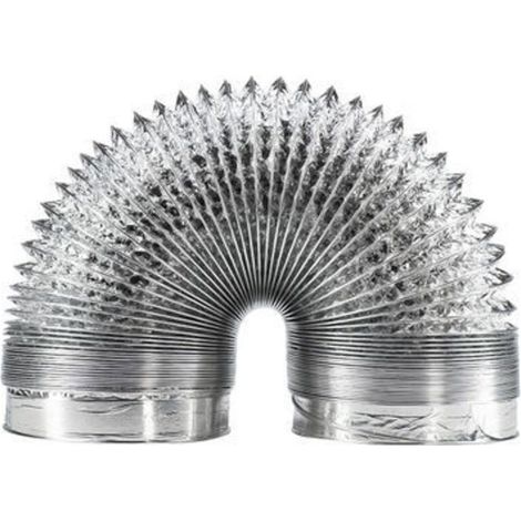 Condotto di ventilazione in alluminio da 150 mm per cappa aspirante e ventilatore tubolare (lunghezza 5 metri) (1/5)