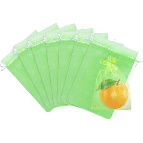 100 Sacs Filets, Protection Grappes Raisins, Maille Fine Anti Oiseaux Insectes, 30x20cm, Jardinage Viticulture (1/5)