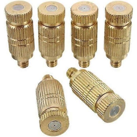 Diffuseur de brume en laiton de 3/16 pouce pour arrosage de jardin, humidification et refroidissement, arroseur de pelouse-AquaForge