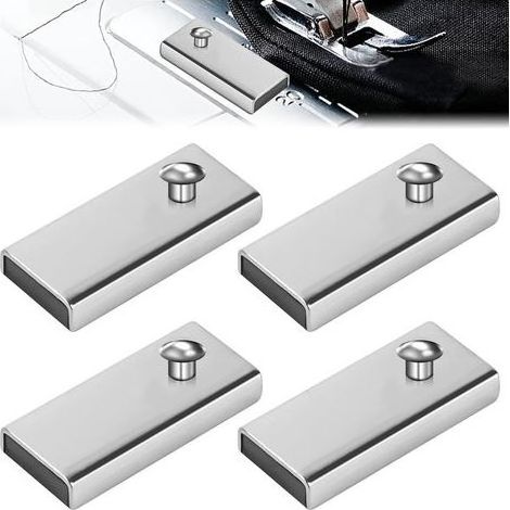 Guide de Couture Magnétique 4 Pièces Outils de Conseil pour Machine à Coudre Pied De Biche Machine a Coudre Aimant de Guide de Couture Accessoires de Couture pour Machine à Coudre
