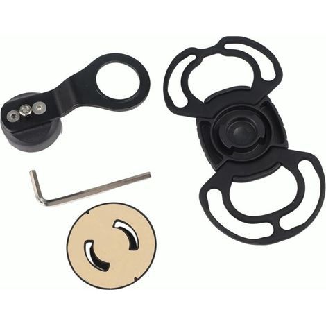 Supporto per telefono in silicone girevole a 360° con impugnatura ammortizzante, facile da installare su mountain bike e bici da strada (tipo attacco manubrio). (1/4)
