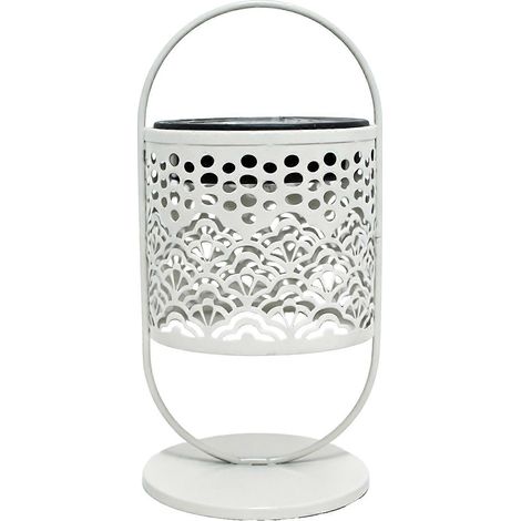 Lampe solaire Solaire Iron Suspendue Lanterne Birdcage Leaf - étanche LED éclairage – UN (1/5)