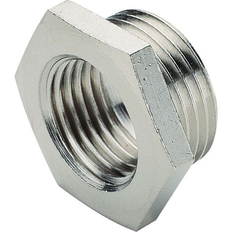 Riduzione filettata maschio G3/4 a femmina G1/2 conica per impianti idraulici BTI86705