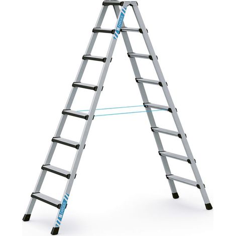 ZARGES Comfortstep B - LM-Stufen-Stehleiter 2 x 8 Stufen (1/4)