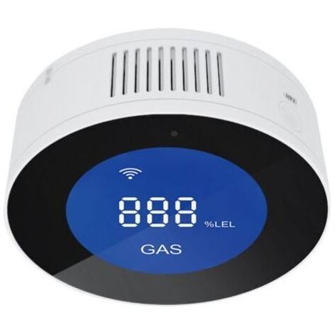 Rilevatore di Gas Collegato Wi-fi Smart Rilevatore di Perdite di Gas Naturale/Metano/GPL/Carbonio, Display LCD, Allarme, 85dB, le APP Compatibili (1/5)