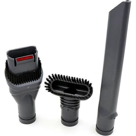 Ensemble d'accessoires en 3 pièces pour aspirateur Dyson DC35/DC45/DC58/DC59/DC62/V6/DC08 : outil pour les fentes + brosse + embout pour nettoyer les zones difficiles d'accès. (1/5)