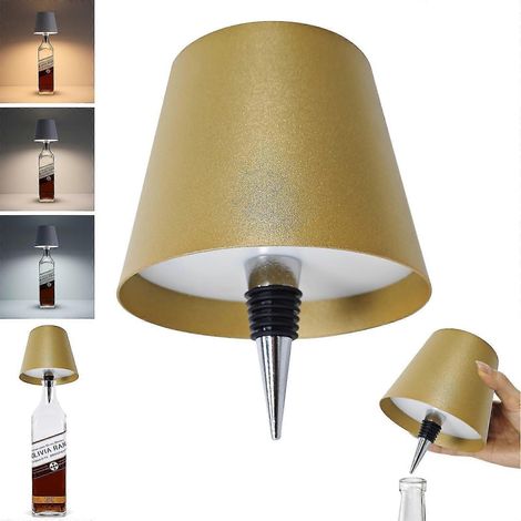 Lampe sans fil pour bouteille, 3 couleurs, rechargeable, pour bouteilles de vin, bars et restaurants (1/5)