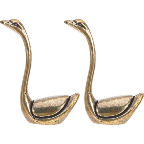 de cygnes en laiton lot de 2 Figurines animales détaillées