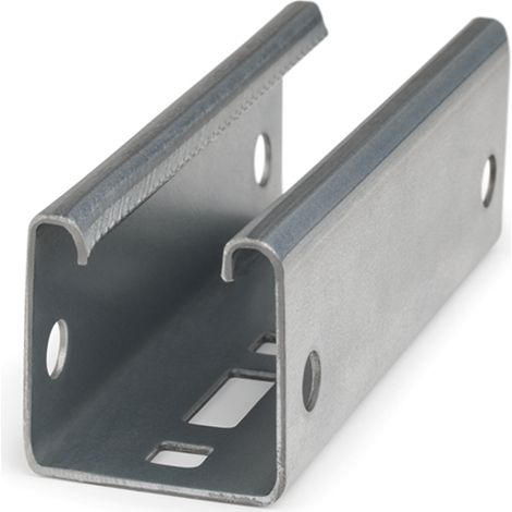 Riel solar perforado INDEXTRUT - Atlantis C4-M acero 41 x 41 x 1,5 - L.2500mm - Caja de 6 (1/3)