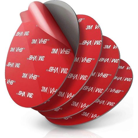 Bande adhésive de rechange pour support à ventouse de tableau de bord, 80 mm (3,15"), lot de 4, 3M VHB Circ szrh21 (1/5)