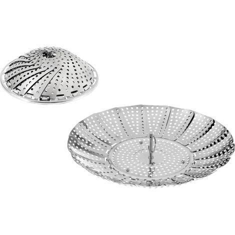 Cesta vaporera Westmark acero inoxidable diámetro ajustable 14-26 cm