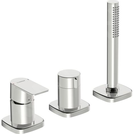 HANSA HANSASTELA Set de montage final pour bain/douche, 3 trous, (1/2)