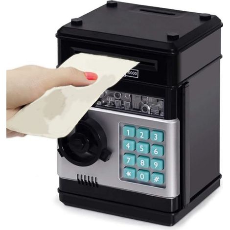 Enfants, BoîTe D'éPargne D'Argent, Mini Banque de PièCes ATM pour Enfants, Meilleurs Cadeaux D'Anniversaire et de NoëL, EspèCes E (1/4)