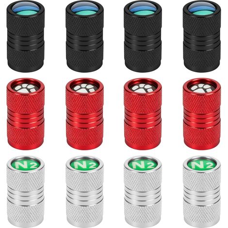 12 Pièces Bouchons De Valve Pneus Accessoires pour (1/5)