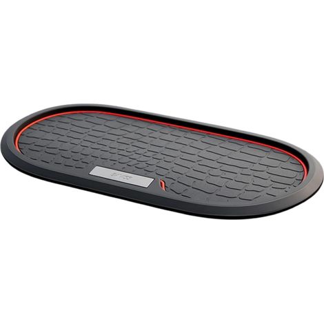 Tapis Anti Dérapant pour Tableau de Bord Voiture, Organisateur Tableau de Bord Utilitaire pour Téléphone, Clés, Pièces de Monnaie et Lunettes 30 x 15 cm (Rond) (1/5)