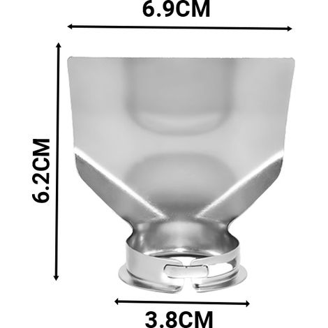4 Pièces Buses pour Pistolet à Air Chaud, Accessoires Universels en Acier Inoxydable, Embouts Ronds et Plats Industriels