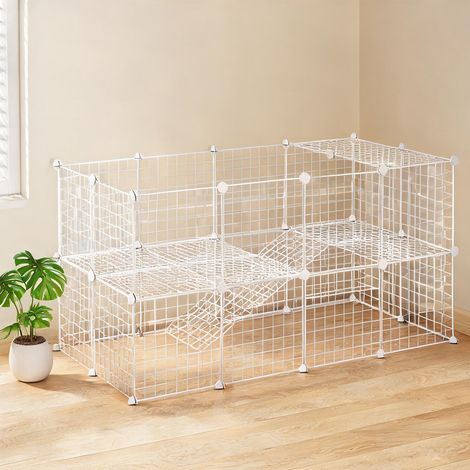 Cage pour rongeur 2 niveaux 146 x 73 x 73 cm (1/5)