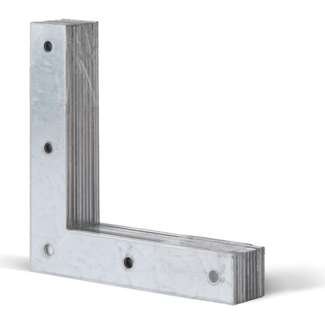Alberts 847685 Squadretta angolare zincata con procedimento Sendzimir 160 x 160 x 30 mm Set da 10 (1/5)