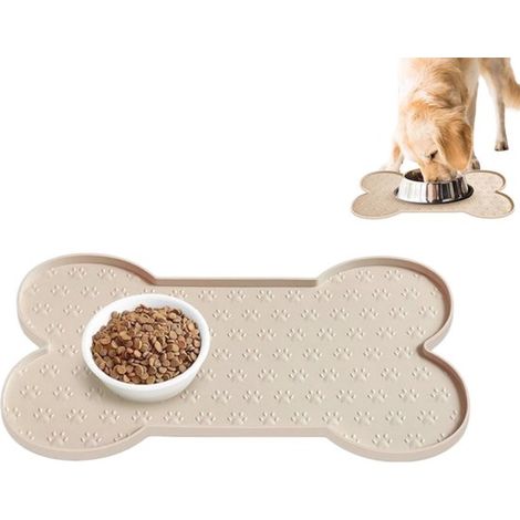 Set de table en silicone imperméable 49 × 25 cm – Tapis antidérapant pour gamelles de chien ou chat – Facile à nettoyer (1/5)