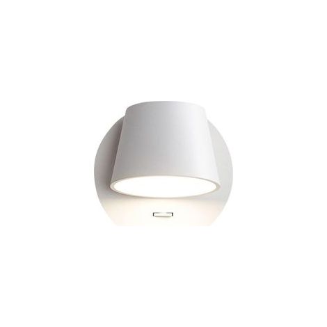 QORVA-5W Applique Murale LED Rotation Libre 350°, Lampe Liseuse Murale Blanche Chaude , Lampes de Lecture Murales, Applique Murale avec Interrupteur, Applique Art Deco pour Chambre Chevet (Blanc)