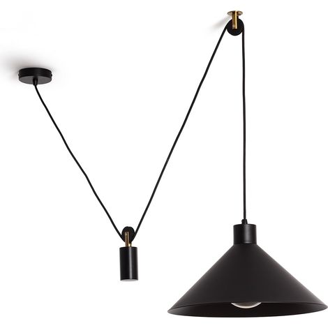 Suspension Métal Aleya Noir (1/5)