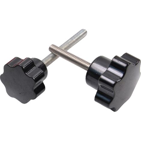 Vis Moletée - M6x30mm - Tête Étoile En Plastique - Pour Equipement Mécanique Électronique Et Décoration De Meubles - Lot De 10