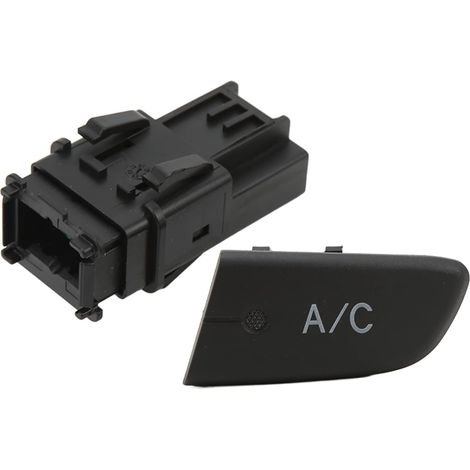 Bouton de commande de climatisation de voiture, bouton de commande de climatiseur avec capuchon, noir 6554KX, compatible avec C1 107 MK1 (1/4)