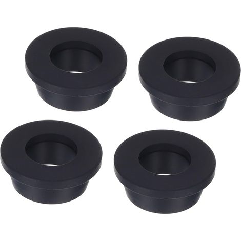 4Pcs Passe-Câble T-Forme Diamètre Installation 28mm, ID 18mm, Hauteur de 13.5mm Passe Fil Rondelle Caoutchouc de Protection Étanches et Flexibles pour Conduits de Câbles (1/5)