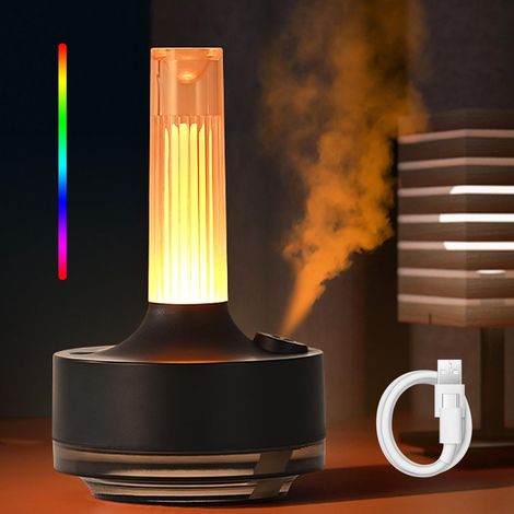 Humidificateurs de chambre à coucher, humidificateur de bureau personnel 1200 mAh, humidificateur rétro 300 ml, protection contre les pénuries d'eau, sans BPA, convient pour la maison, le bureau, le