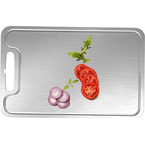 Planche à Découper de Cuisine - Planche de Découpe Alimentaire en Titane (1/5)