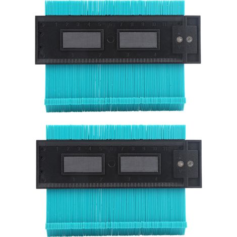 2 Pièces Gabarit de Contour 5 Pouces, Outil de Mesure de Formes Irrégulières Haute Précision pour Menuiserie (1/5)