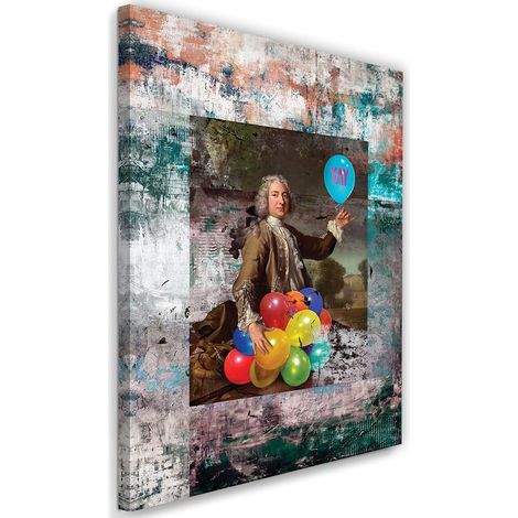 Tableau image toile xxl baroque rococo image décor - 70 x 100 cm (1/5)
