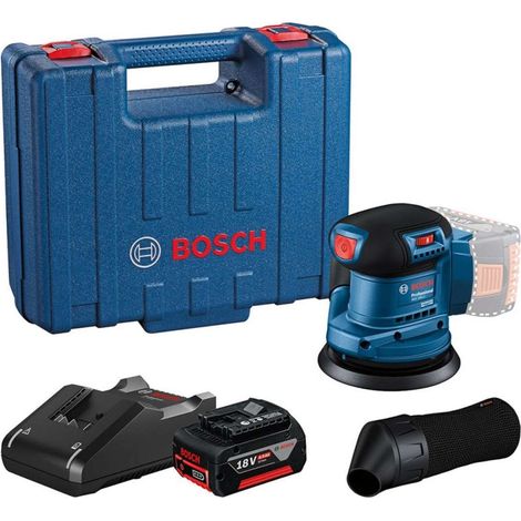 Bosch Outillage - Ponceuse excentrique 18V 125 mm, 1 batterie Ah Li-Ion, chargeur 06013A5021 (1/5)