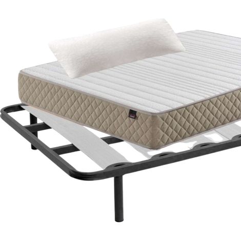 Pack Ahorro Hipnos Descanso Completo 105x190 cm (colchón + Somier Balda Ancha + Patas + Almohada) (1/5)