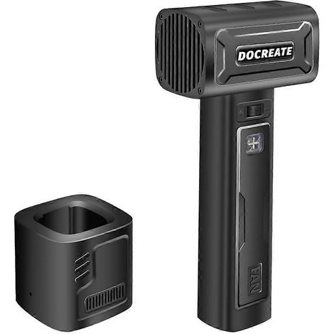 Ventilateur Docreate Turbo Jet 8000 mAh haute puissance à recharge rapide, souffleur d'air à moteur sans balais 64 mm, prise UE (1/5)