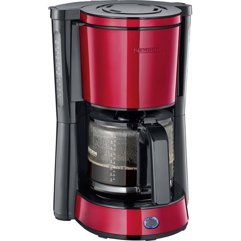 Severin KA 4817 Kaffeemaschine Rot (metallic), Schwarz  Fassungsvermögen Tassen=10