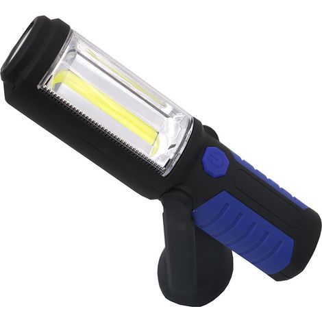 LED-Arbeitsleuchte, 3 W COB-Ultrahelle, USB-wiederaufladbare Inspektionslampe mit 180° drehbarem Magnetfuß für Camping, Nachtangeln, Heimwerken und Notbeleuchtung (1/3)