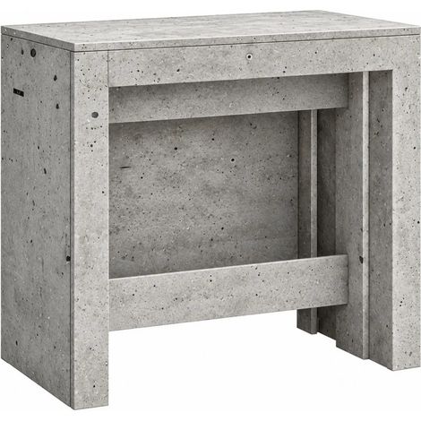 Consolle Tavolo Allungabile da Pranzo Soggiorno Grigio Cemento 300 cm (1/5)