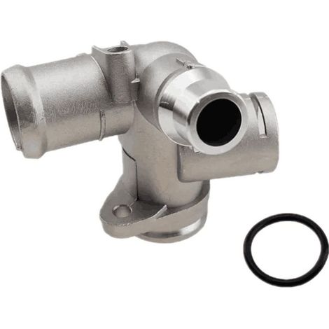 Aluminium-Kühlmittelschlauchflansch, kompatibel mit VW/Audi – Art.-Nr. 06D121132C / 06D121133A (1/4)