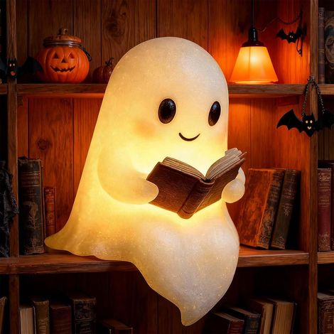 Fantastische Vorlesungslampe - Halloween-Dekoration - - Veilleuse leuchtende Verwendung - Halloween-Dekoration für Innenräume, Wohnzimmer, Badezimmer (USB) (1/5)