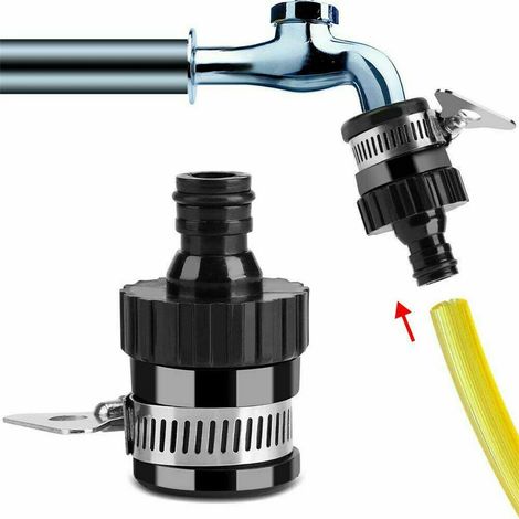 Raccord universel pour robinet, adaptateur de mitigeur, tuyau de raccordement, accessoires pour robinetterie de jardin et de cuisine (1/5)