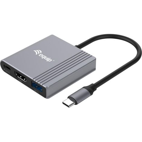 equip 133488 USB Grafikadapter schwarz grau HDMI (1/4)