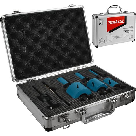 Makita B-11972 8PC Electricians Ezychange Holesaw Set 16mm - 51mm + Metal Case (1/4)