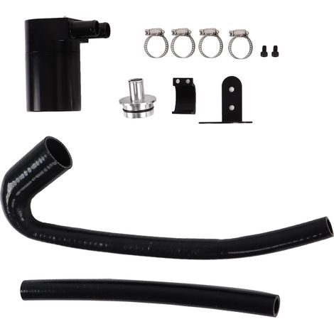 Kit Séparateur d'Huile Air Automobile en Aluminium Brossé avec 2 Tuyaux en Caoutchouc Remplacement pour Série 1 F20 F21 125I (1/5)