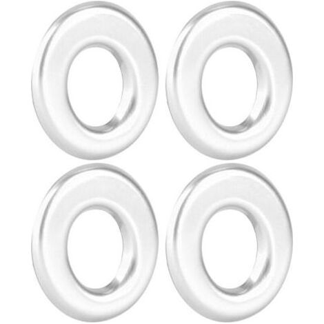 Bouton de verrouillage de porte, 4 pièces, anneau décoratif, convient pour Mercedes-Benz GLA, GLC, nouvelle Classe C, Classe E (argent). (1/5)