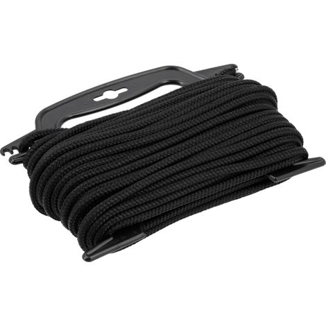 Geflochtenes Polypropylen-Seil 6 mm, 20 m, schwarz