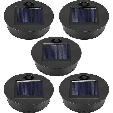 Kit de pièces de rechange pour lampe solaire (partie supérieure : 7 cm, partie inférieure : 6 cm), LED blanc chaud 7 lumens étanche-AquaForge (1/5)