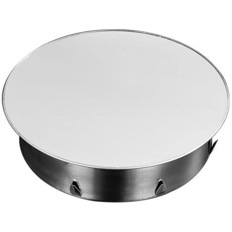 Bouchon pour Tuyau de Poêle 100mm à 105mm, Cache-trou de cheminée, Cache Tuyau, Couvercle De Trou De Cheminée,Bouchon Cheminée Perforé en Acier Inoxydable Ø 112mm Profondeur 42mm, argent (1/5)