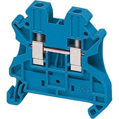 Morsetto passante a vite 4mm² blu 32A Schneider - NSYTRV42BL